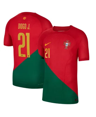 Men's Nike Diogo Jota Red Portugal National Team 2022/23 Home Vapor Match Authentic Player Jersey