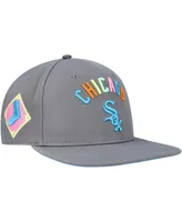 Men's Pro Standard Gray Chicago White Sox Washed Neon Snapback Hat