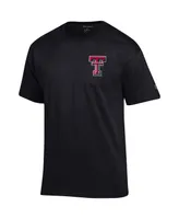 Men's Champion Black Texas Tech Red Raiders Stack 2-Hit T-shirt