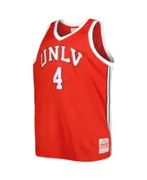 Men's Mitchell & Ness Larry Johnson Scarlet Unlv Rebels Big and Tall Swingman Jersey