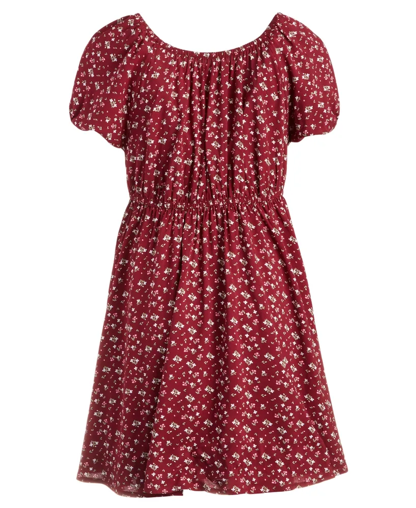 Epic Threads Toddler & Little Girls Mini Floral-Print Peasant Dress, Created for Macy's