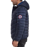 Rokka&Rolla Men's Light Weight Quilted Hooded Puffer Jacket Coat