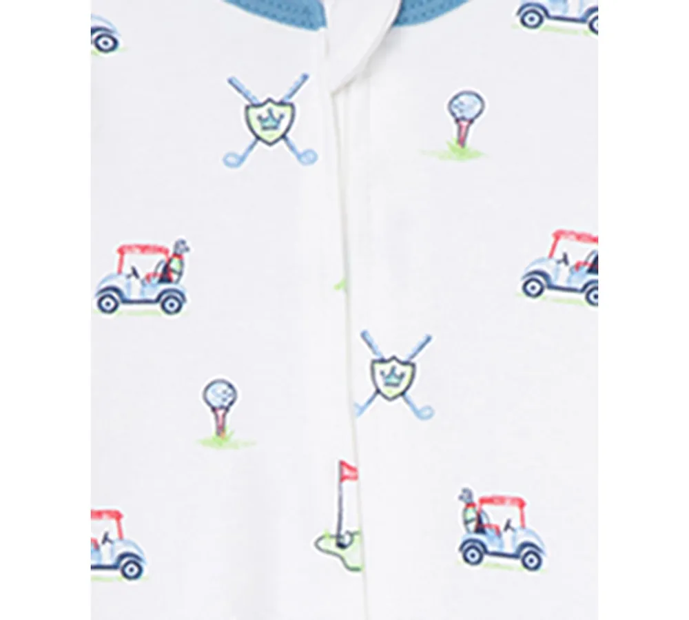 Little Me Baby Boys Golf Club Coverall with Hat, 2 Piece Set