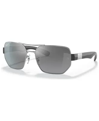Ray-Ban Unisex Polarized Sunglasses, RB3672 - Silver