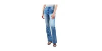 Indigo Poppy Women's Tummy Control Light Bootcut Jeans