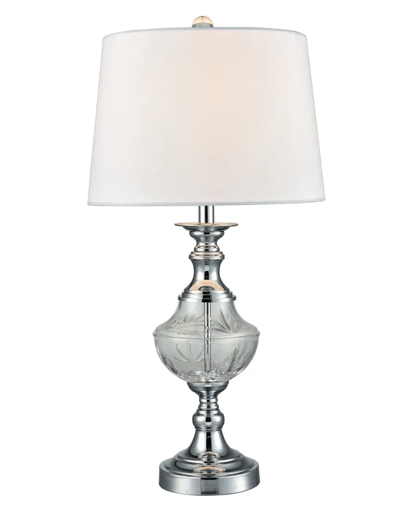 Dale Tiffany Frosted Murray Lead Crystal Table Lamp