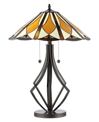 Dale Tiffany Diamond Flare Table Lamp