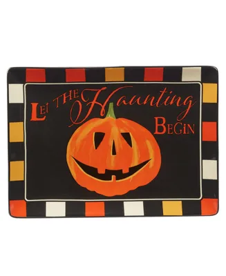Certified International Spooky Halloween Rectangular Platter