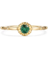 2-Pc. Set Emerald Bridal (1/3 ct. t.w.) 14k Gold-Plated Sterling Silver (Also Ruby & Sapphire)