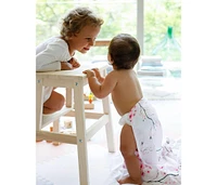 Gots Certified Organic Cotton Muslin Swaddle, Cherry Blossom