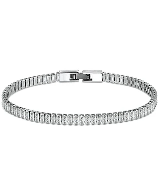 Giani Bernini Cubic Zirconia Baguette Tennis Bracelet, Created for Macy's