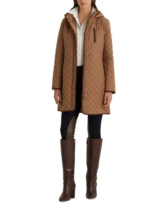 Lauren Ralph Lauren Women's Hooded Quilted Coat