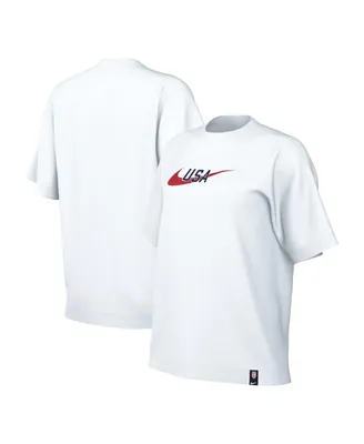 Women's Nike White Usmnt Swoosh T-shirt