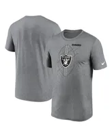 Men's Nike Heather Charcoal Las Vegas Raiders Legend Icon Performance T-shirt