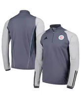 Men's adidas Gray Chicago Fire 2023 On-Field Aeroready Quarter-Zip Training Top