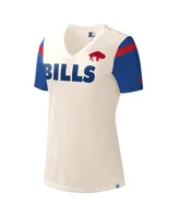 Women's Starter White Buffalo Bills Kick Start V-Neck T-shirt