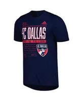 Men's adidas Navy Fc Dallas Club Dna Performance T-shirt