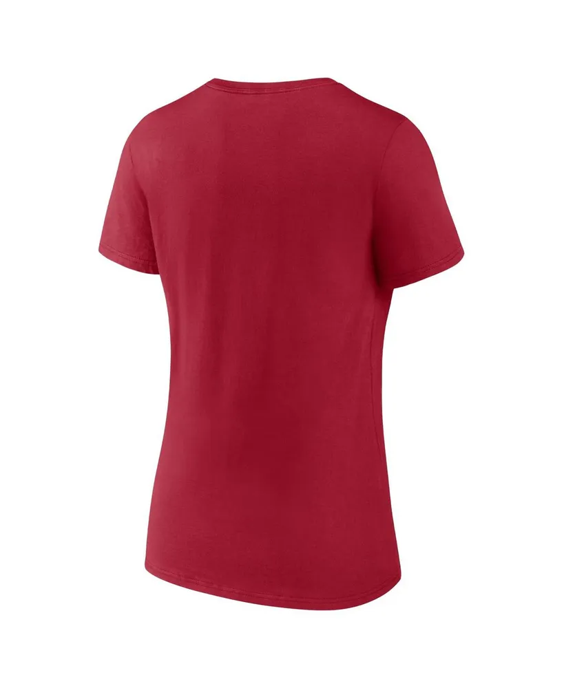 Women's Fanatics Cardinal Stanford Cardinal Basic Arch V-Neck T-shirt