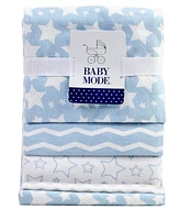 Jesse & Lulu Baby Boys Striped Blankets, 5 Piece Set