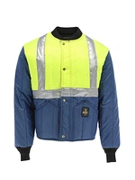 RefrigiWear Men's HiVis Cooler Wear Insulated Winter Jacket