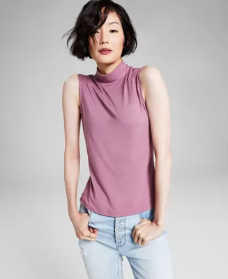 And Now This Women's Mock-Neck Sleeveless Top