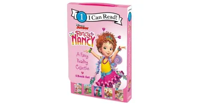 Disney Junior Fancy Nancy- A Fancy Reading Collection 5-Book Box Set- Chez Nancy, Nancy Makes Her Mark, The Case of the Disappearing Doll, Shoe-La