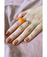 seree Mandarin — Orange jade stone ring