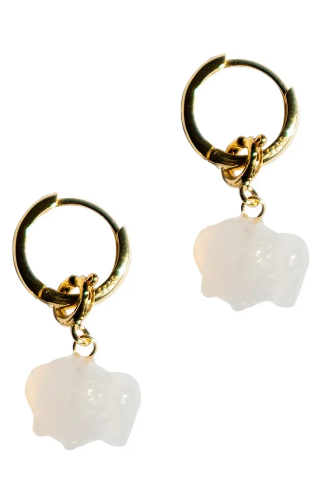 seree Zodiac collection | Aries — Jade stone charm earrings