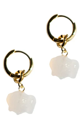 seree Zodiac collection | Aries - Jade stone charm earrings