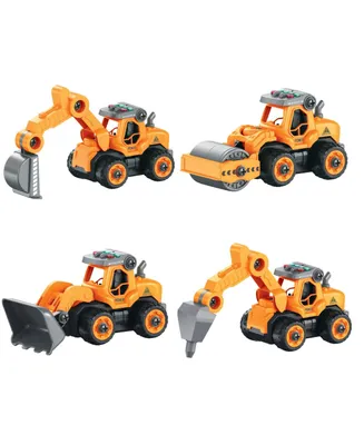 Usa Toyz Lil Builders Rc Truck Building Toys for Kids - 4 in 1
