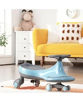 Costway Wiggle Car Ride-on Toy w/ Flashing Wheels for Toddlers & Kids