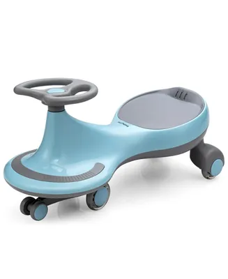 Wiggle Car Ride-on Toy w/ Flashing Wheels for Toddlers & Kids