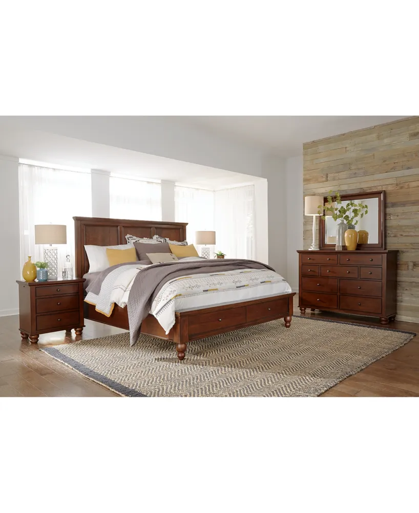 Cambridge King Sleigh Bed 3pc (Bed + Dresser + Nighstand)