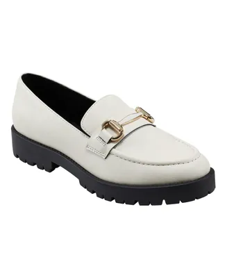 Bandolino Women's Franny Lug Sole Hardware Loafers