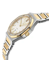 GV2 by Gevril Women's Palmanova Swiss Quartz Two-Tone Stainless Steel Watch 33mm