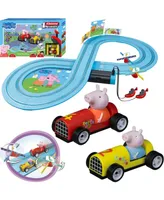 Carrera First Peppa Pig Kids GranPrix Spinner Slot Car Race Track