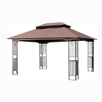 Streamdale Furniture 13 X 10 Outdoor Patio Gazebo Canopy Tent With Ventilated Double Roof And Mosquito Net