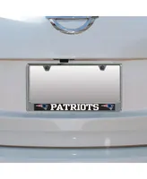 New England Patriots Carbon Bottom Only Metal Acrylic Cut License Plate Frame