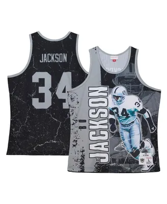 Mitchell & Ness Men's Mitchell & Ness Bo Jackson White Las Vegas Raiders  Big Tall 1988 Retired Player Replica Jersey