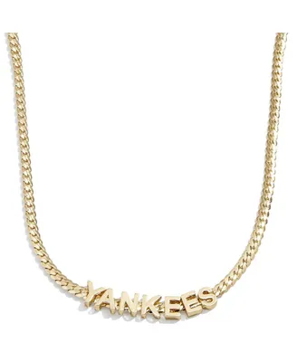 Women's Baublebar New York Yankees Curb Necklace - Gold