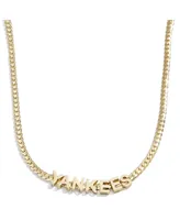 Women's Baublebar New York Yankees Curb Necklace - Gold