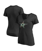 Women's Fanatics Black Dallas Stars Lovely V-Neck T-shirt