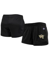 Women's Champion Black Wake Forest Demon Deacons Logo Mesh Shorts