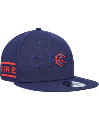Men's New Era Navy Chicago Fire Kick Off 9FIFTY Snapback Hat