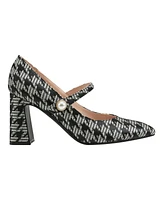 Bandolino Women's Kirsten Mary Jane Pumps - Black, White Houndstooth