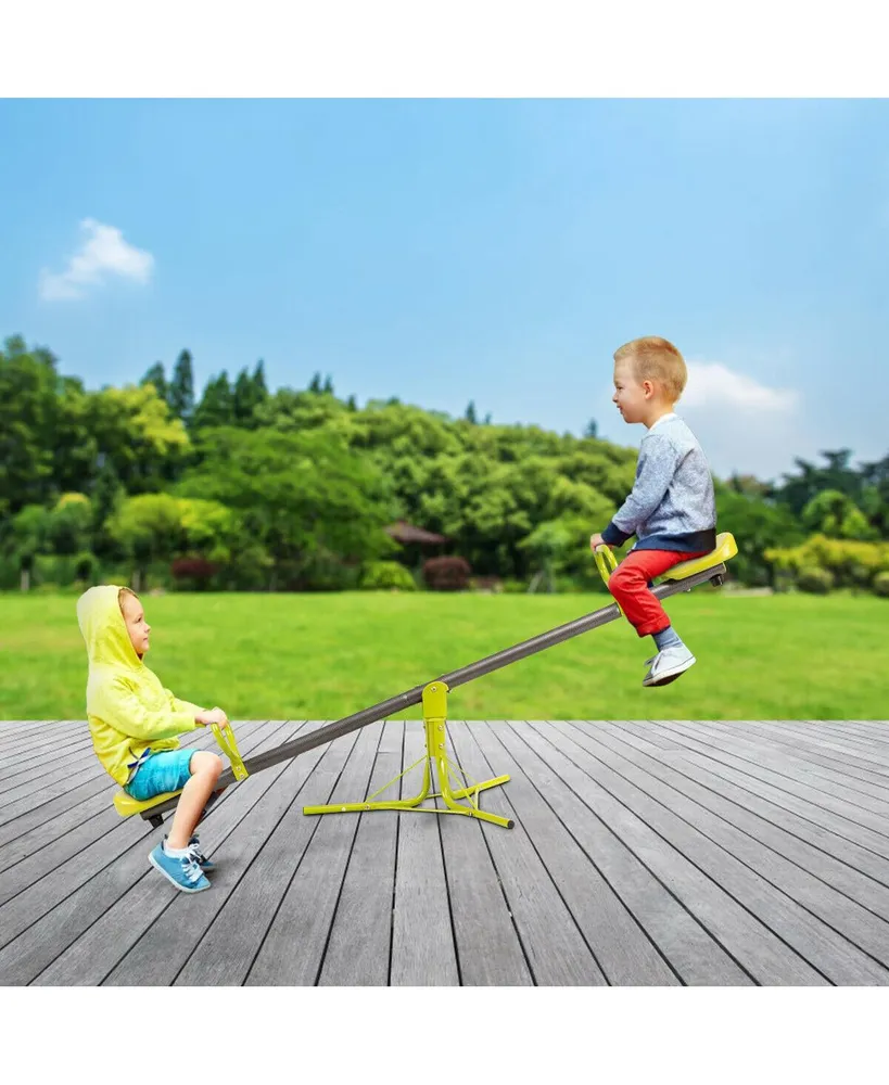 Kids 360 Degree Rotation Seesaw Teeter Totter Outdoor Play Set Toy