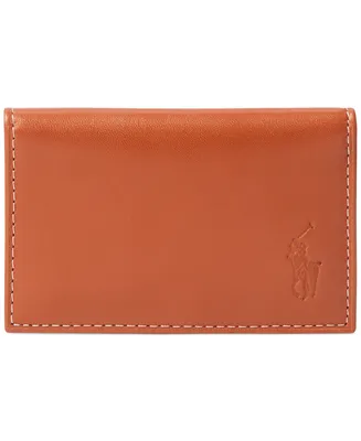 Polo Ralph Lauren Men's Burnished Leather Card Wallet