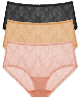Bliss Allure One Size Lace Full Brief 3-Pack 778303MP