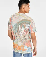 Guess Men's Short-Sleeve Crewneck Collage-Print T-Shirt