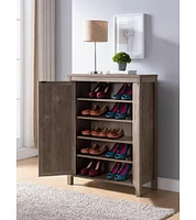 Fc Design Modern 2-Door Shoe Storage Cabinet for 15 Pairs of Shoes